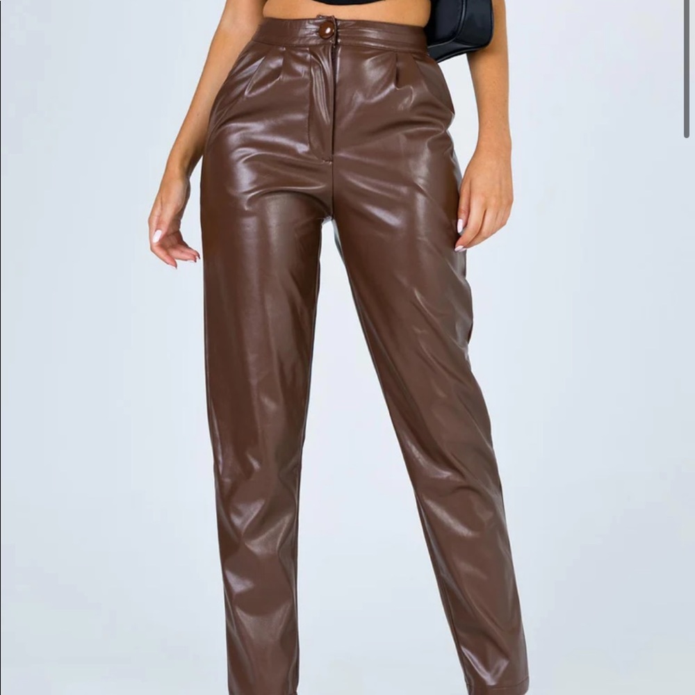 Princess Polly Love Club Pants Brown